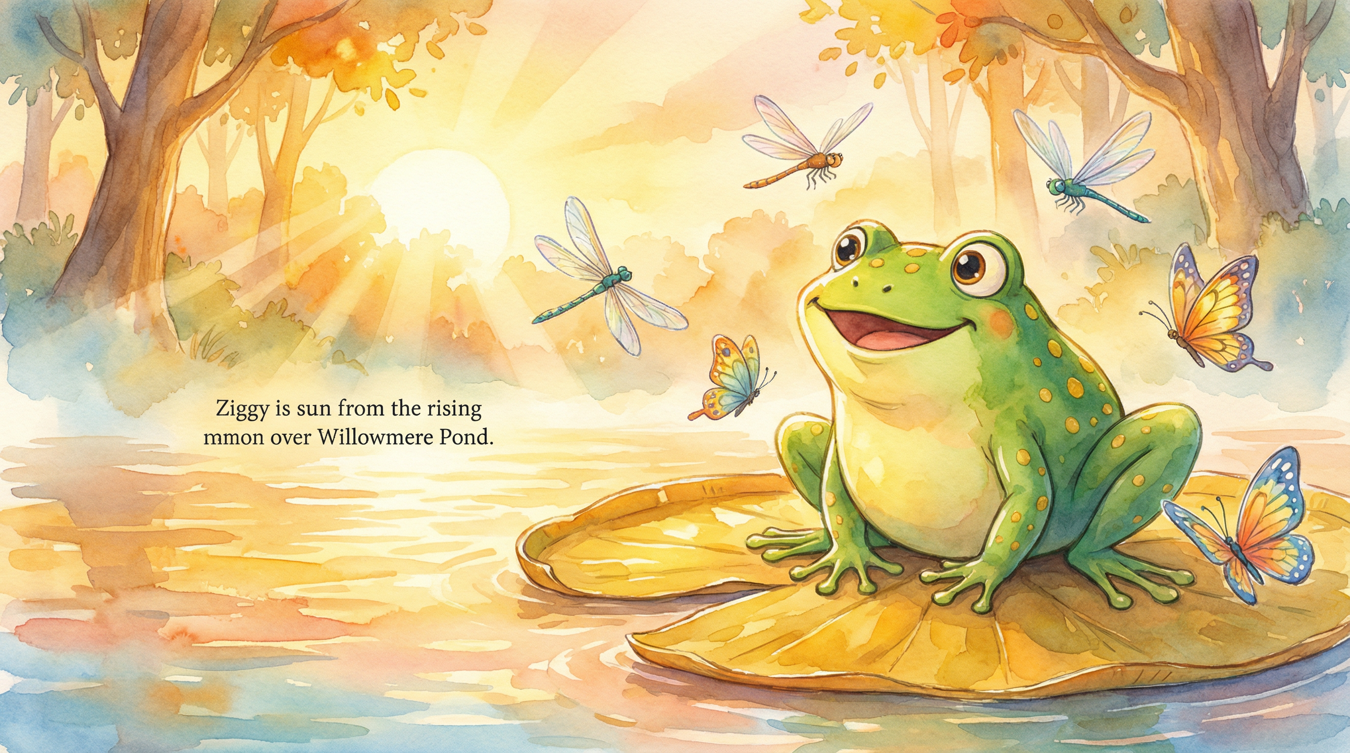 Ziggy the green frog